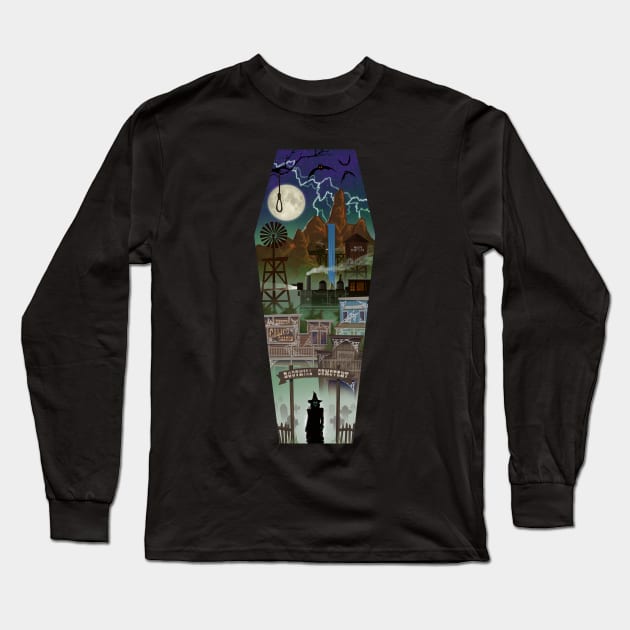 See You In The Fog - Knott's Scary Farm Long Sleeve T-Shirt by Cartarsauce Threads 